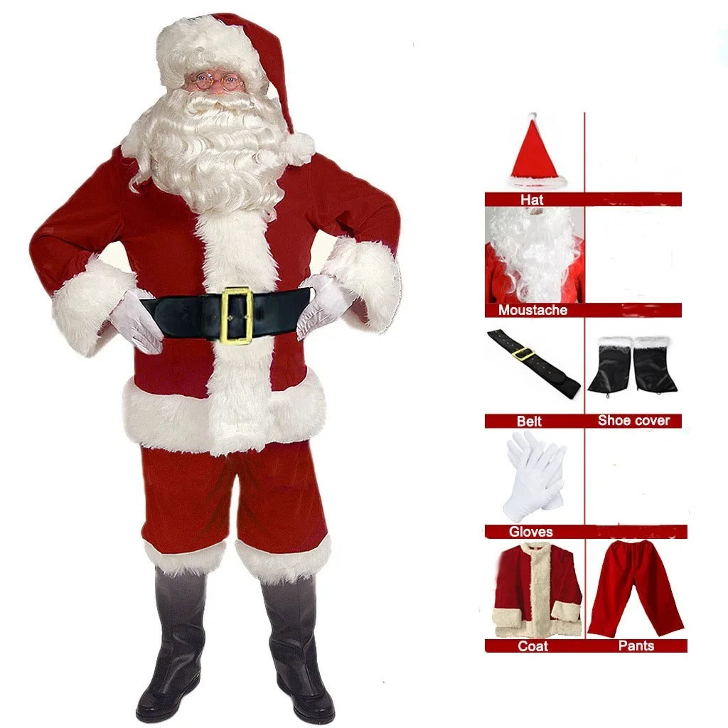 Deluxe Weihnachtsmann Herren Weihnachtskostüm 2024