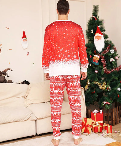 CheerSquad - Weihnachten Familie Matching Pyjama-Sets mit Rentier Full Front Print