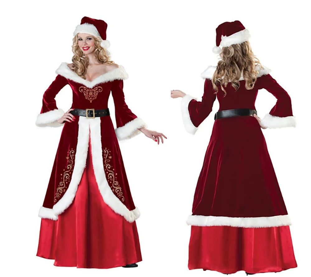 Cosima - Mrs. Claus Weihnachtskostüm Kleid