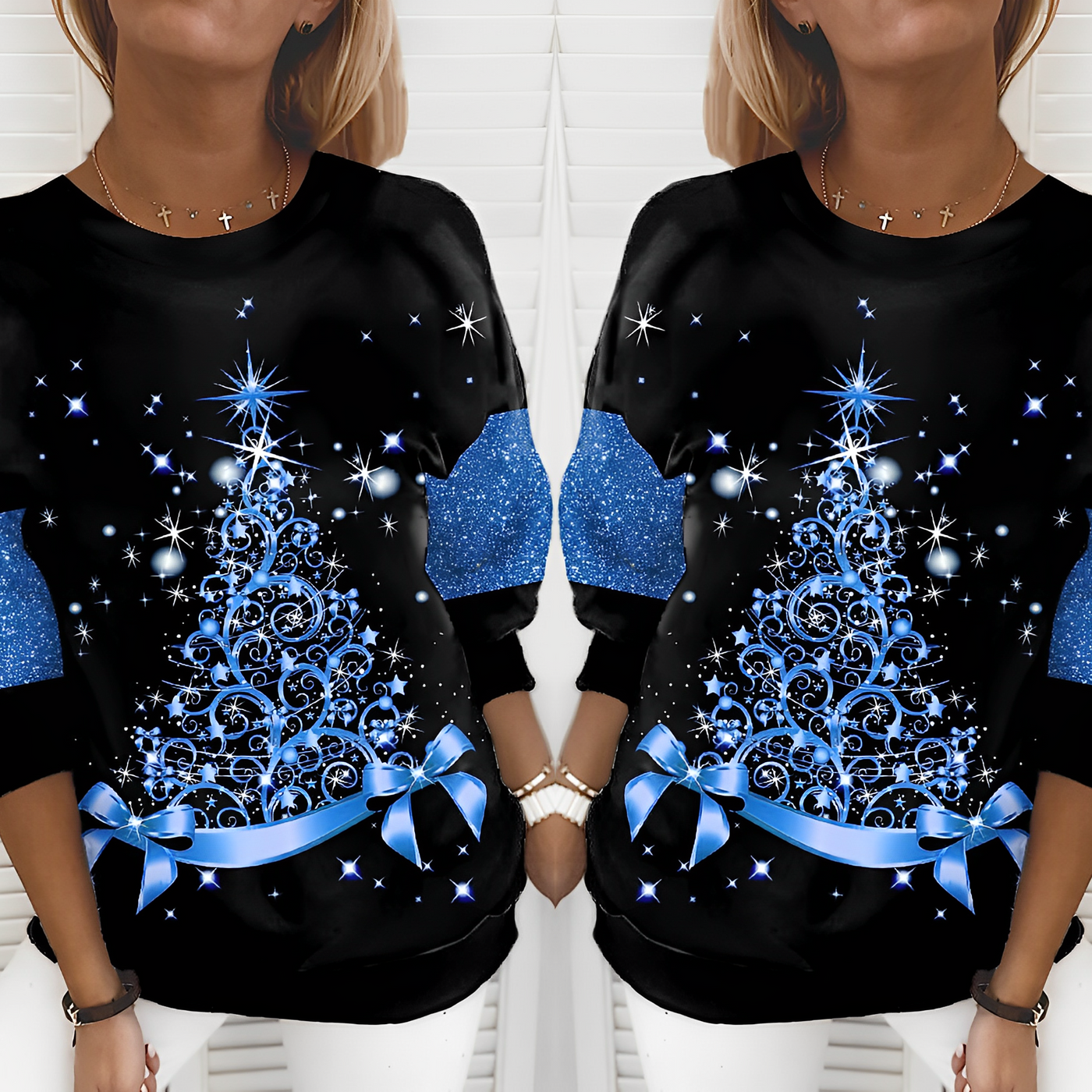 Mistle Weihnachtsbaum-Pullover