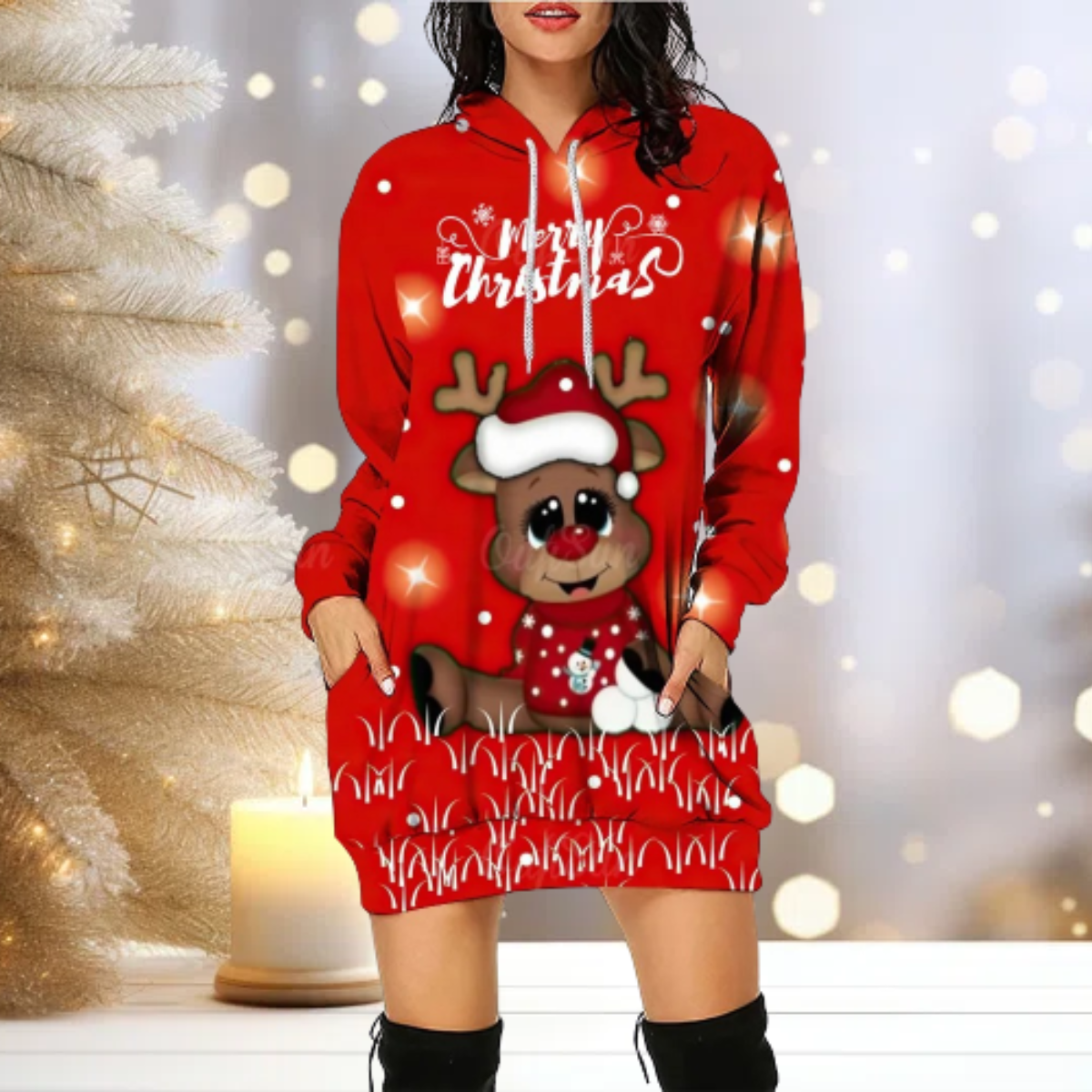 Angel - Weihnachten Party Sweatshirts mit Kapuze