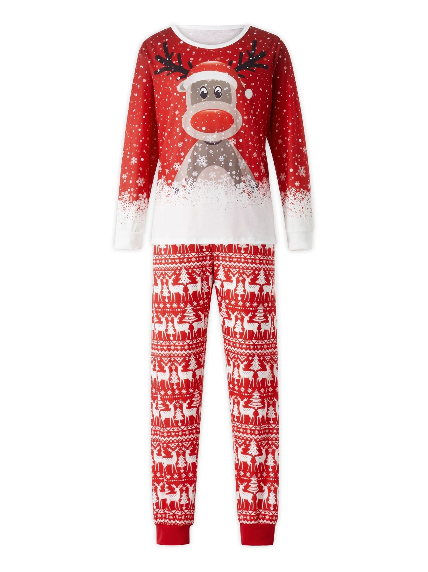SyncStyle - Schneeflocke Passende Familie Weihnachten Pyjamas Set