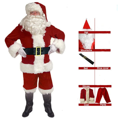 Deluxe Weihnachtsmann Herren Weihnachtskostüm 2024