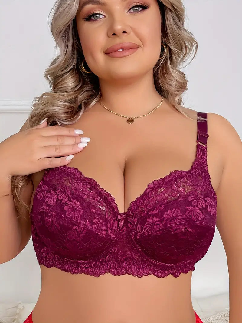 Eleganter Spitzen-Bralette in Übergröße