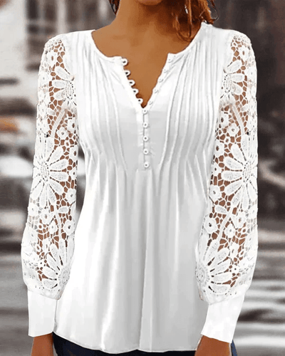 Jeanne - Elegante Bluse mit langen Ärmeln