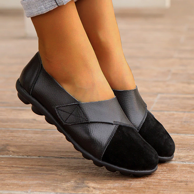 Solene - Luxuriöse flache Schuhe aus echtem Leder