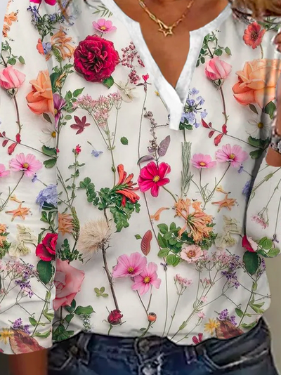 Candice | Pullover mit Blumenmuster