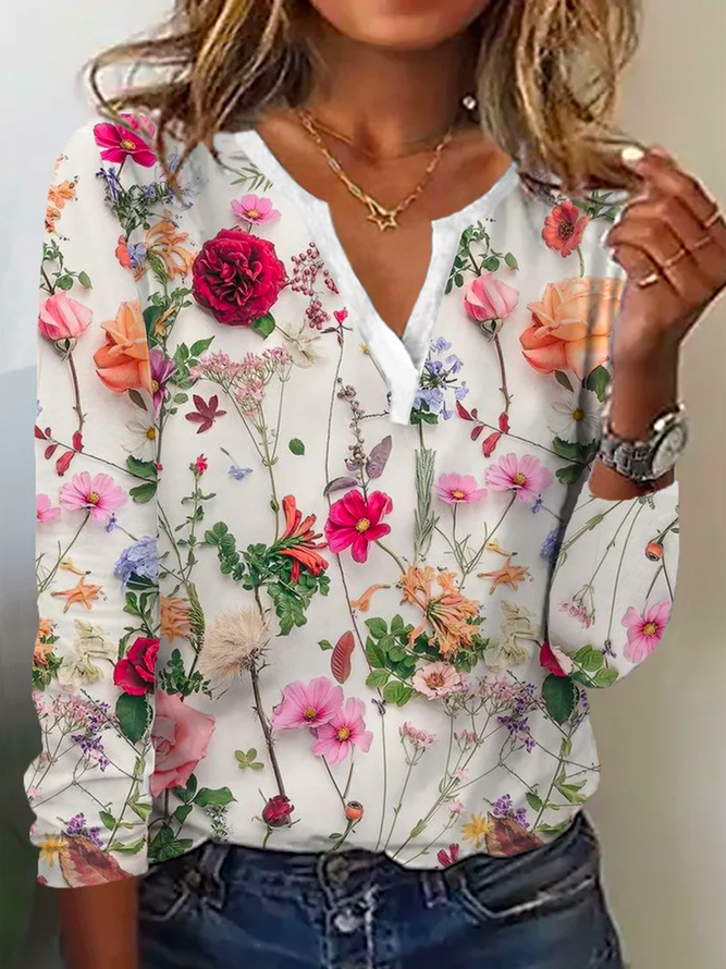 Candice | Pullover mit Blumenmuster